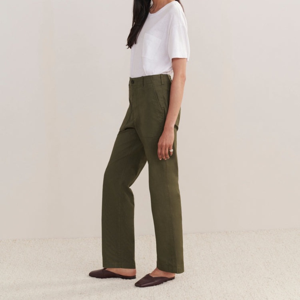 Jenni Kayne Relaxed Olive Green Army Pant | Size 4 - Picture 2 of 9